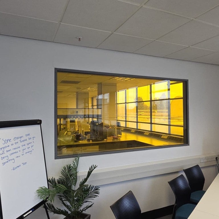 Amber UV Window Film