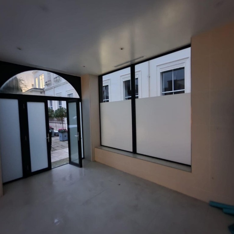 White Frost Privacy Window Film