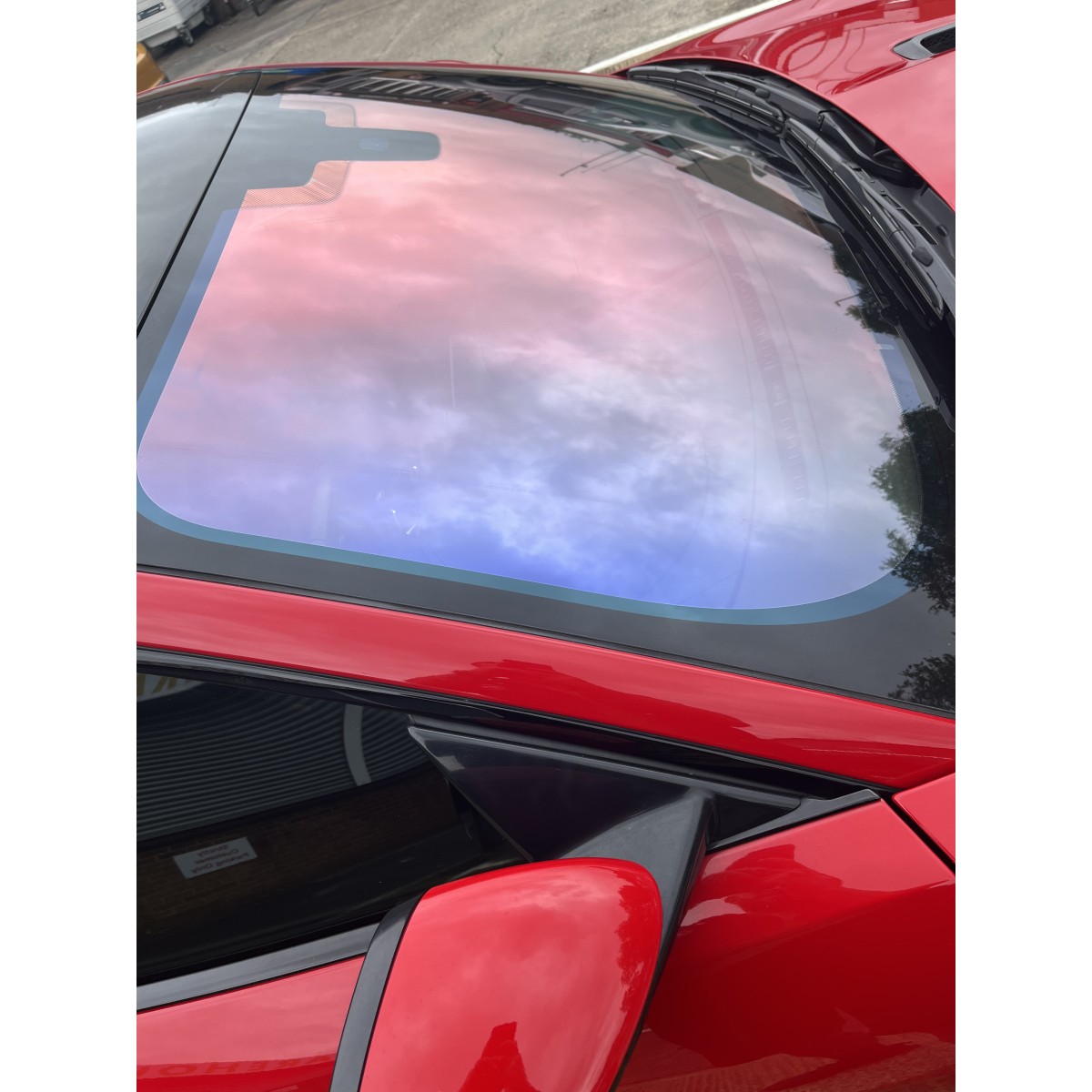 Chameleon Window Film - ROSE RED SUNSET