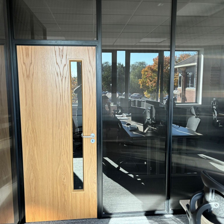 15mm Flutes - Smoked Reeded Glass Window Film