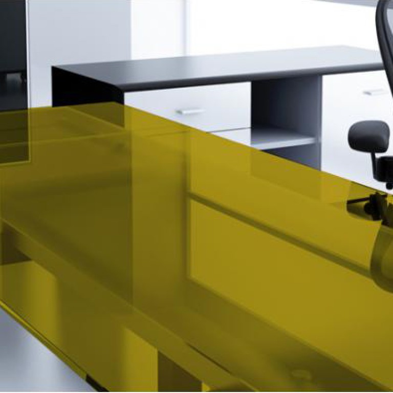 Non-Reflective Yellow 45 Window Film