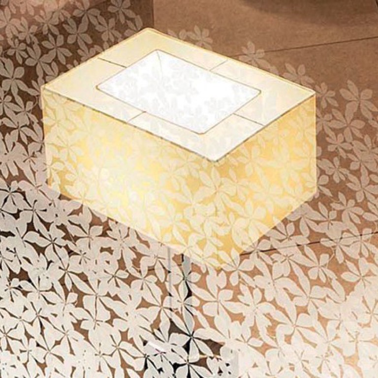 White Graduating Flowers Window Film