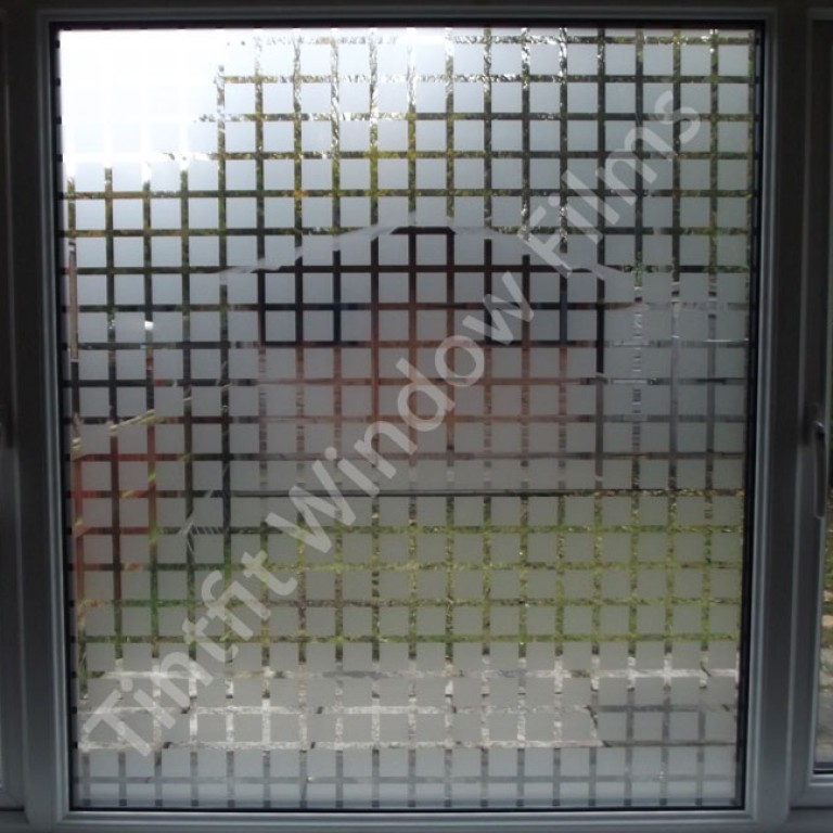 Frosted Squares Window Film