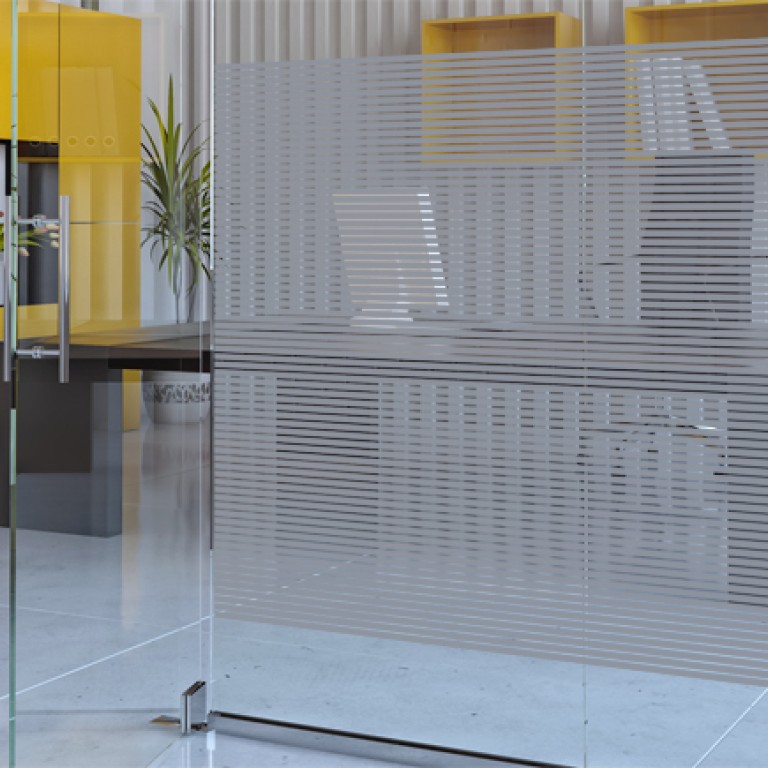 Silver 10mm Lines Window Film