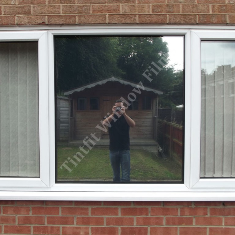 Very Dark Reflective Silver 05 Window Film