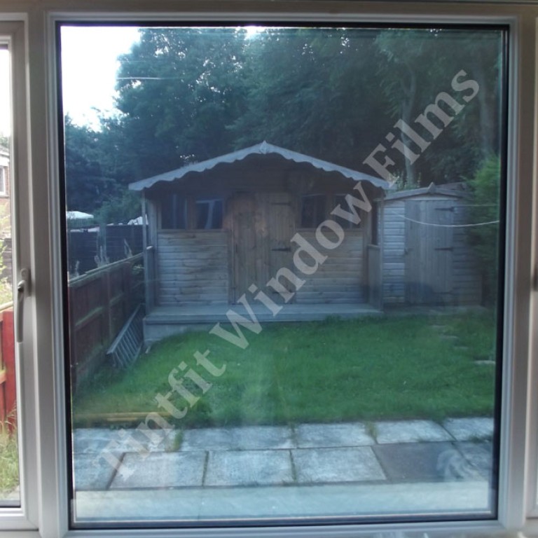 External Dark Reflective Blue 20 Window Film