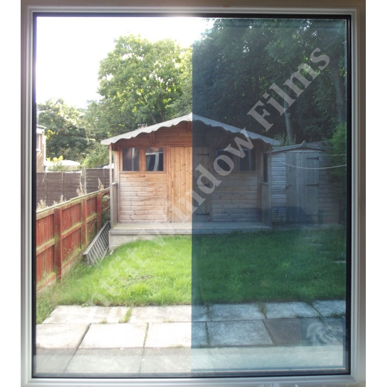 External Dark Reflective Blue 20 Window Film