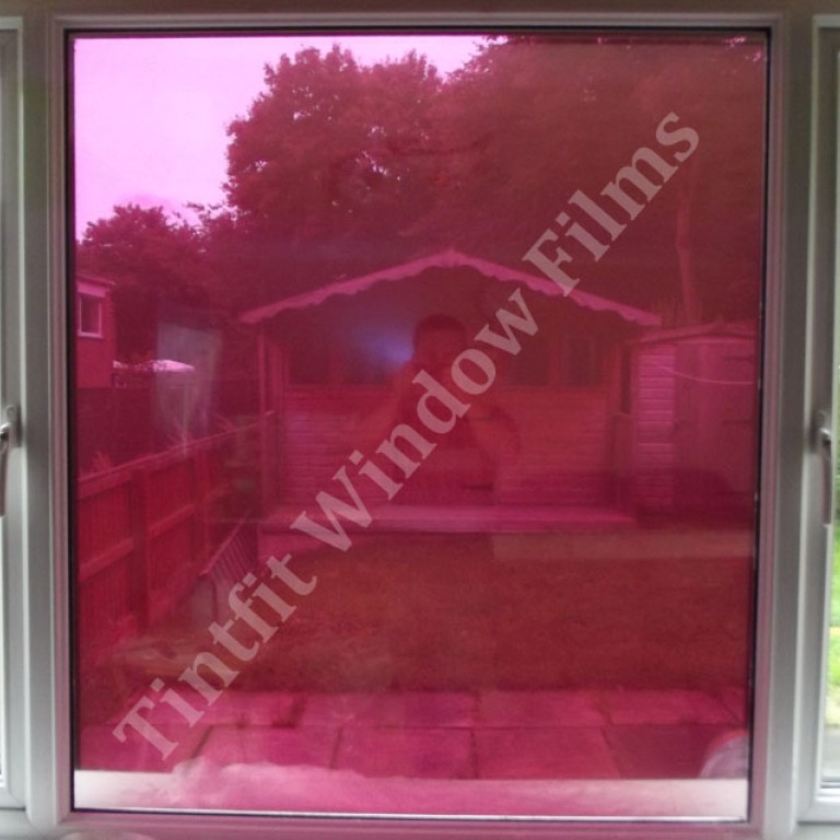 Very Dark Reflective Red 10 Window Film