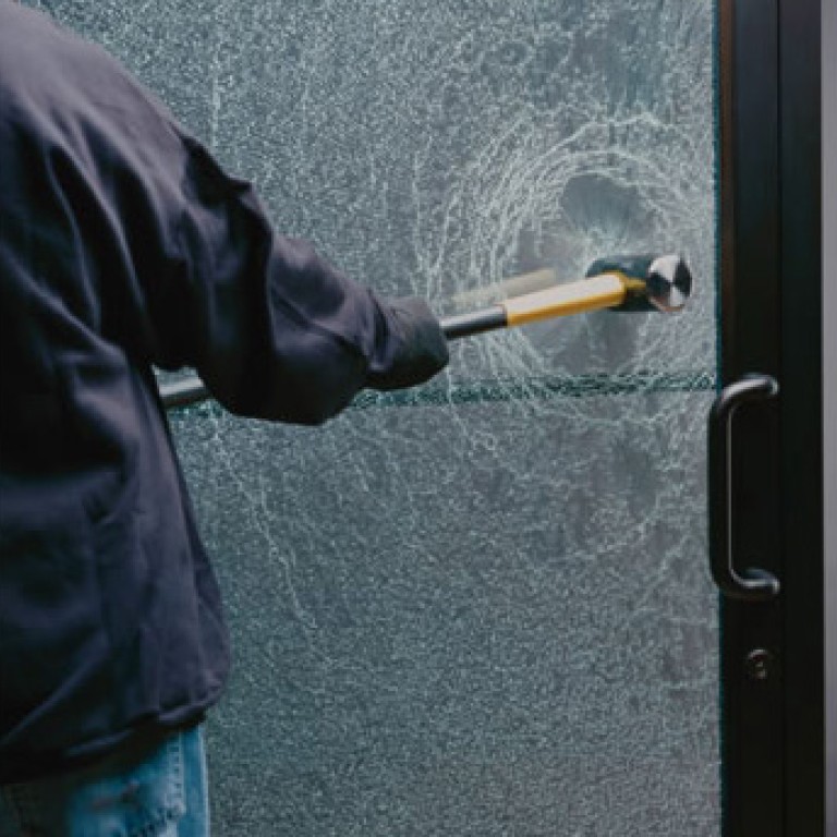 White Frost 150 Micron Safety Window Film