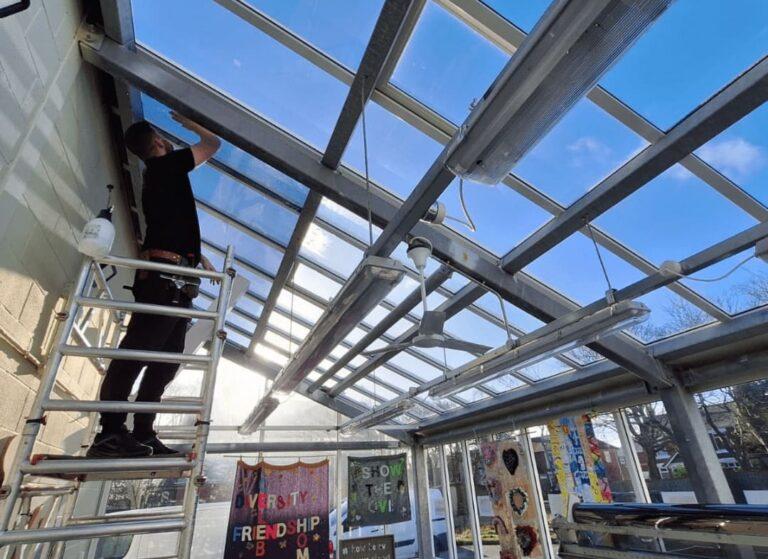 Window Tinting at Charitable Organization Full Circle Food