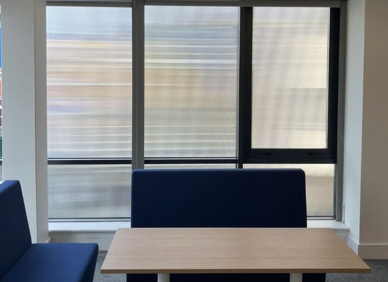 Reeded Glass Film Office Project