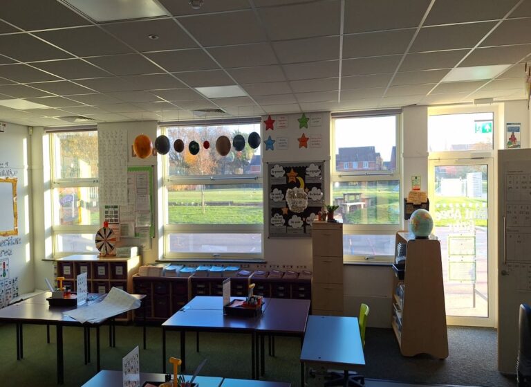 Classroom Privacy with Reflective Film