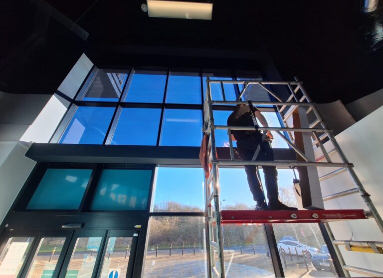 Glare Reduction with Reflective Privacy Film