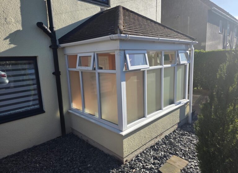 Porch Privacy Upgrade with Opal Frost Film