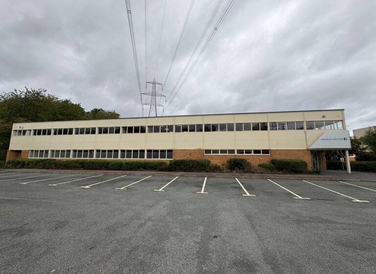 Dark Reflective Window Film for Commercial Building in Cheshire