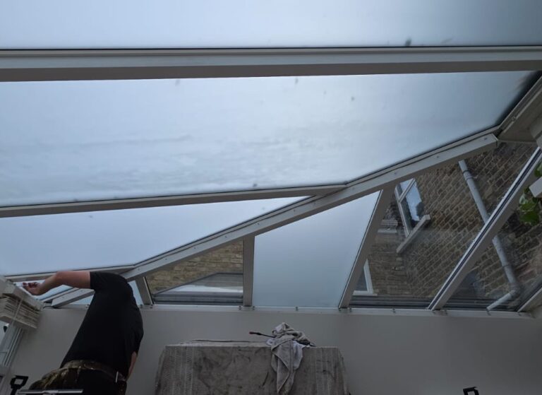 Example Installation of Frosted Privacy Film for a Conservatory in Durham