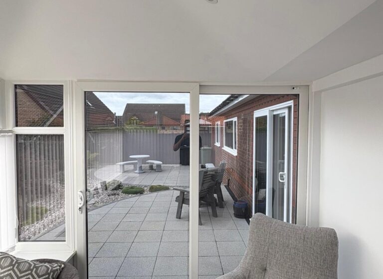 Reflective Privacy Installation for a Home in Durham