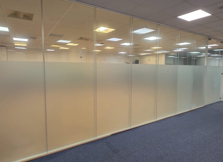 Professional Frosted Film Installation for Government Facility