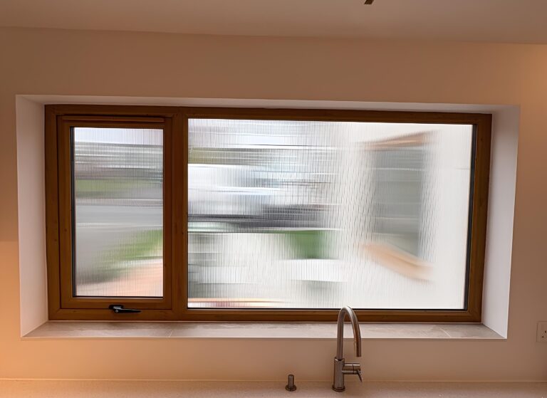 Reeded Glass Window Film Installation in Manchester