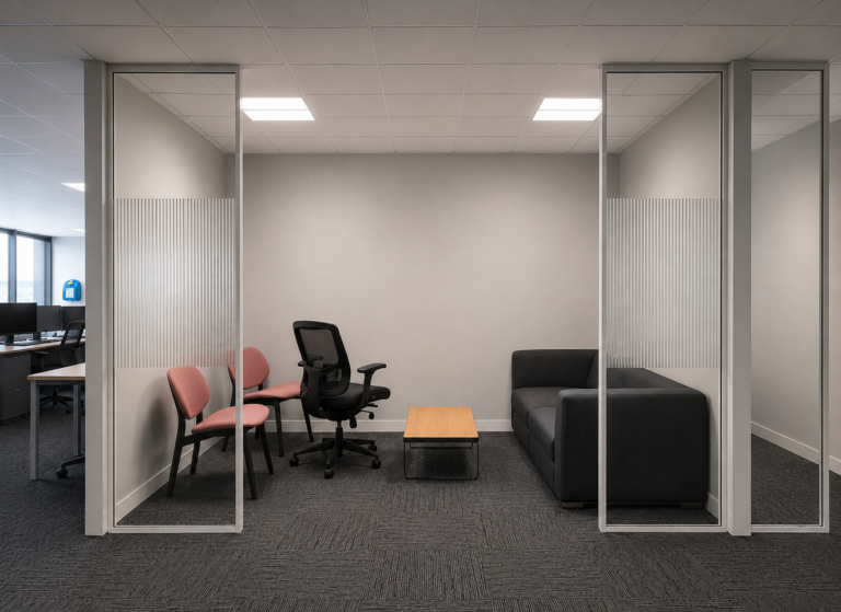 13mm Flutes Reeded Glass Film Installation