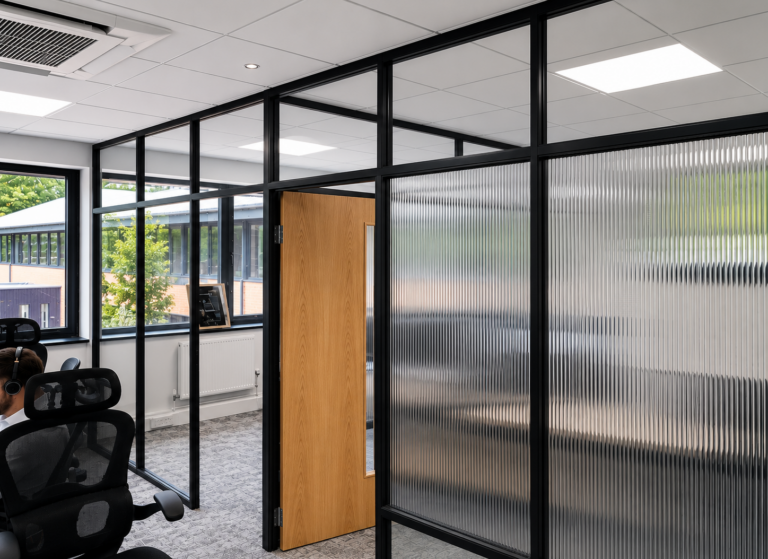 Creating Office Privacy with Reeded Glass Window Film, Gateshead